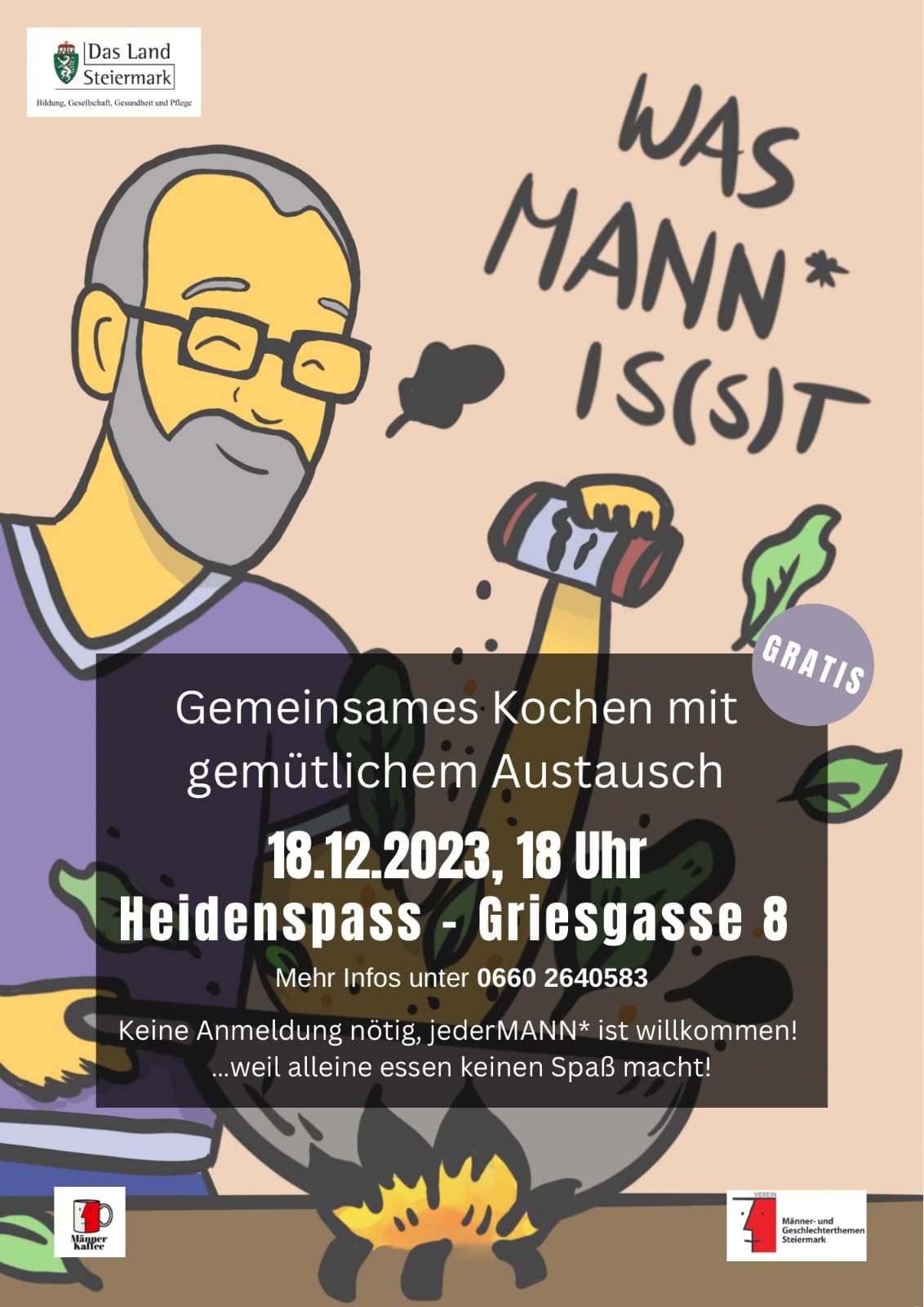 Plakat: Was Mann* isst