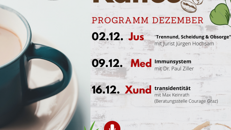 Online Männerkaffee im Dezember 2020