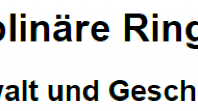 Interdisziplinäre Ringvorlesung Gewalt und Geschlecht, Oktober 2019 bis Jänner 2020, Universität Graz HS 06:03